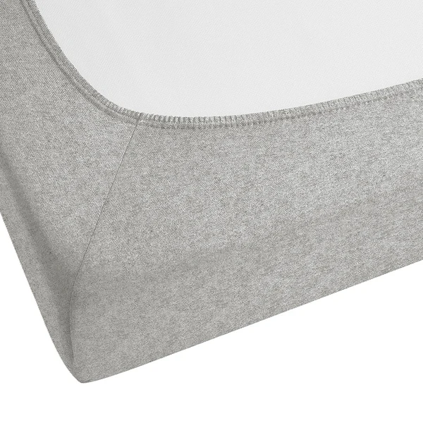 Spannbetttuch 0841380 - Baumwolle Flanell - Grau - 140-160 x 200 cm - Image 4