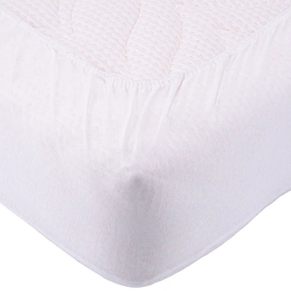 Spannbetttuch Kalmuck - Baumwollstoff - Weiß - 90 x 200 cm - Image 3