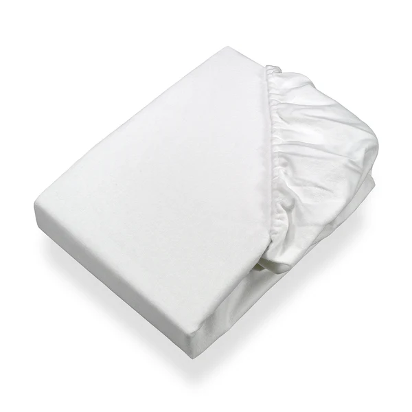 Spannbetttuch Molton - Baumwollstoff - Weiß - 160 x 200 cm