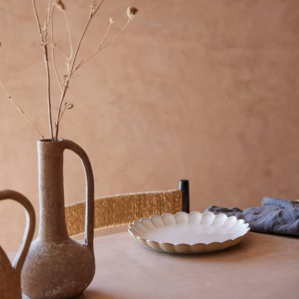 Speiseteller Marrakesh - Steinzeug - Beige / Weiß - Durchmesser: 28 cm - Image 2