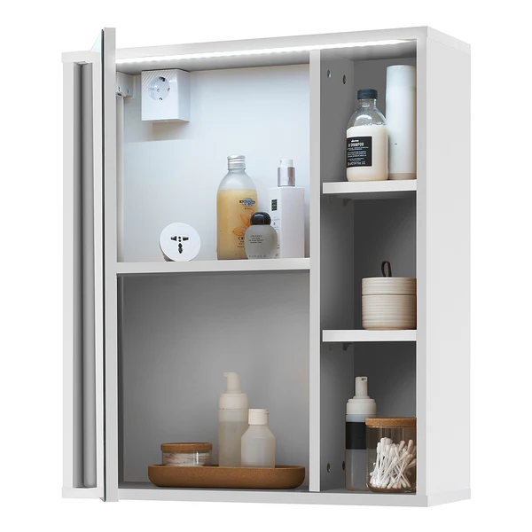 Spiegelschrank Astris - Matt Weiß - Image 4