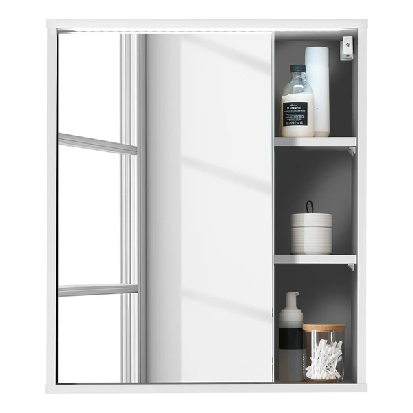 Spiegelschrank Astris - Matt Weiß - Image 5