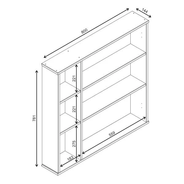 Spiegelschrank STADY - Ohne Beleuchtung - Pinie Natur - Image 6