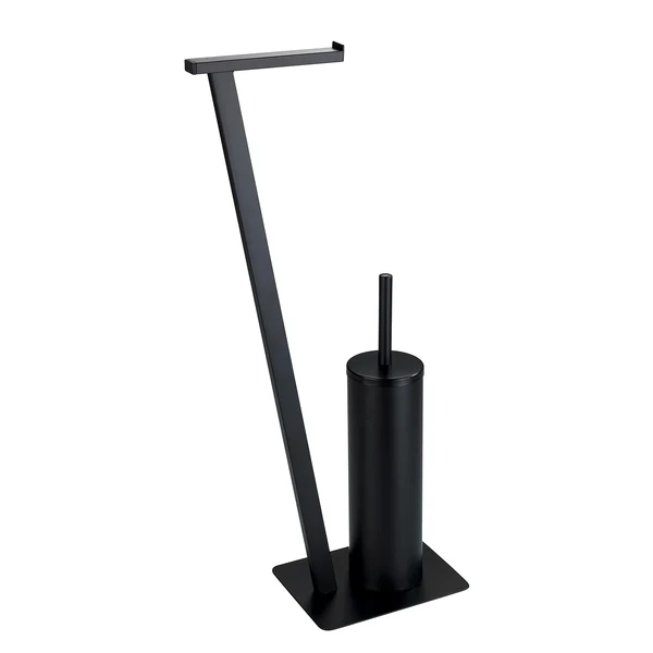 Stand WC-Garnitur Lirio - Metall - Schwarz