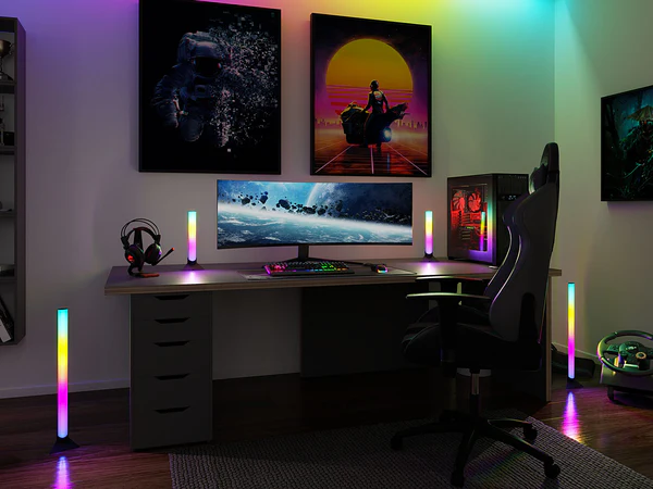 Standfuß LED-Entertain Lightbar 2er Set - Kunststoff / Metall - Schwarz - Image 2