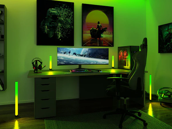 Standfuß LED-Entertain Lightbar 2er Set - Kunststoff / Metall - Schwarz - Image 3