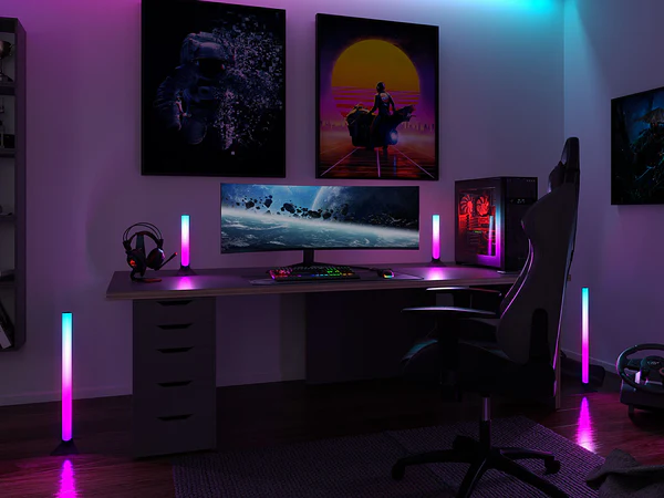 Standfuß LED-Entertain Lightbar 2er Set - Kunststoff / Metall - Schwarz - Image 5