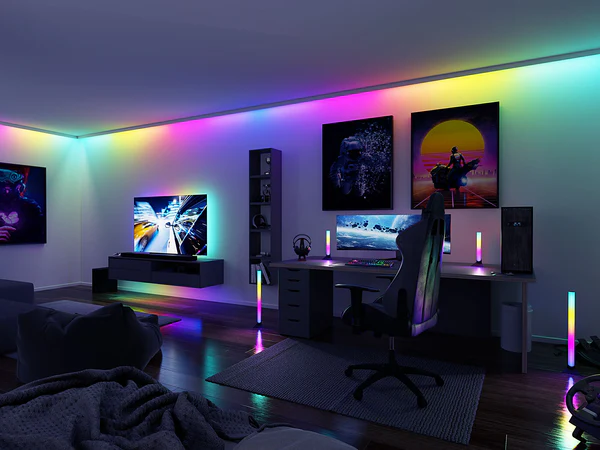 Standfuß LED-Entertain Lightbar 2er Set - Kunststoff / Metall - Schwarz - Image 7