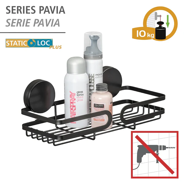 Static-Loc Wandablage Pavia - Stahl / ABS - Schwarz - Image 5