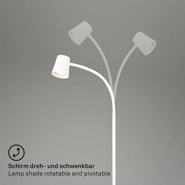 Stehleuchte Cotosi - Aluminium - Weiß - Image 4