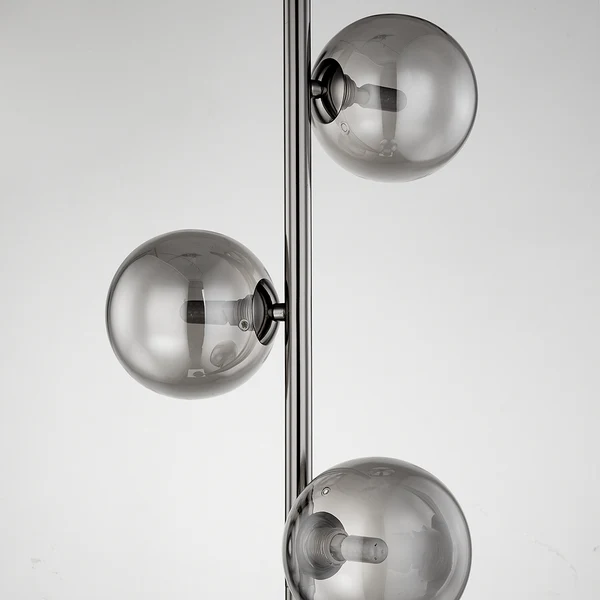 Stehleuchte KJUL - Metall Grau glänzend / Rauchglas - Image 11