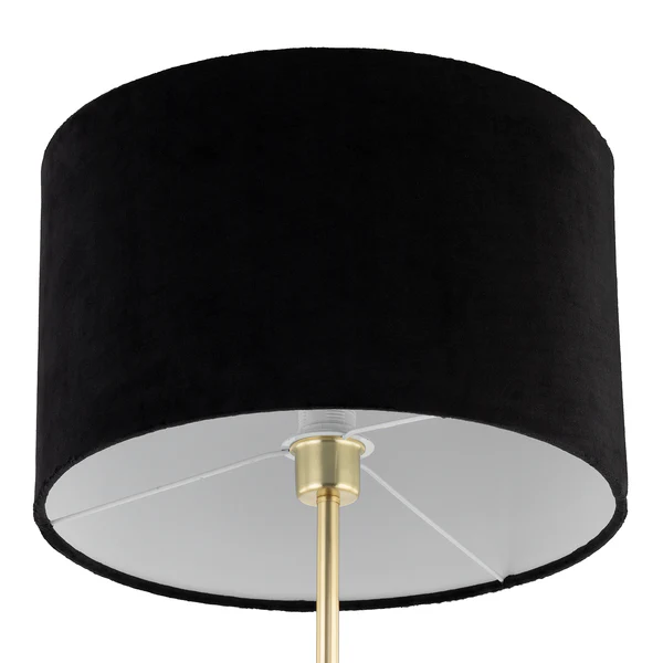 Stehleuchte Satley - Samt / Metall - 1-flammig - Schwarz - Image 5