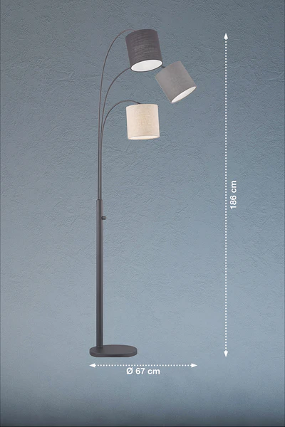 Stehleuchte Shade - Eisen - 3-flammig - Image 3