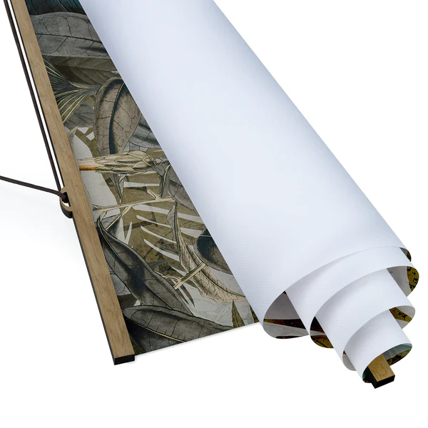 Stoffbild Collage Tukan im Dschungel - Textil; Massivholz (Holzart) - Mehrfarbig - 35cm x 46,5cm x 0,3cm - 35 x 47 cm - Image 6