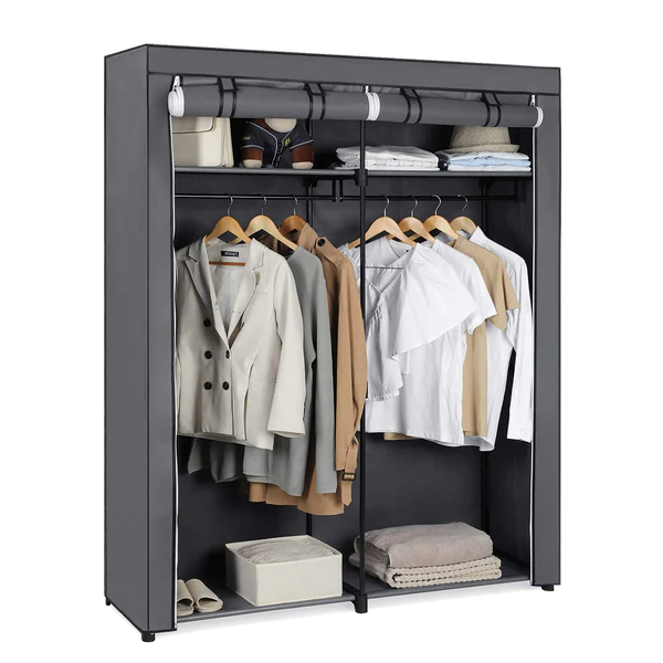 Stoffschrank Branville I - Vliesgewebe / Eisen - Grau - Image 7