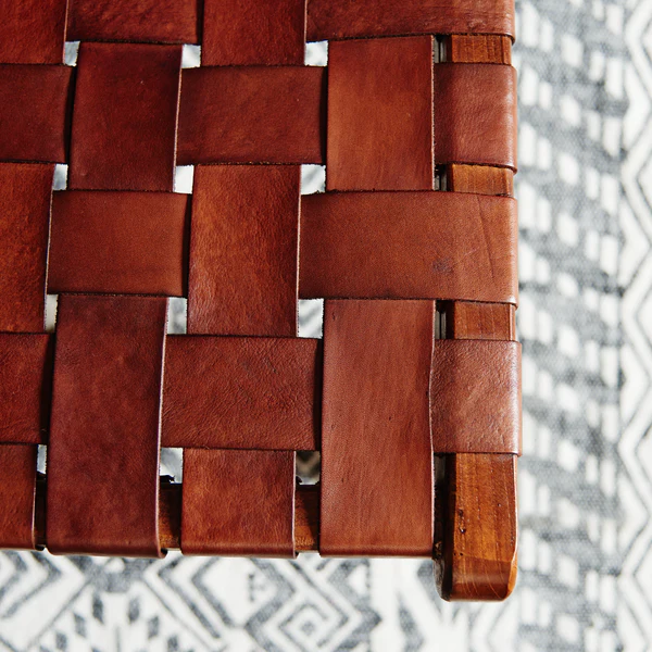 Stuhl BOURBOURG - Echtleder / Teak massiv - Braun / Teak - Image 14