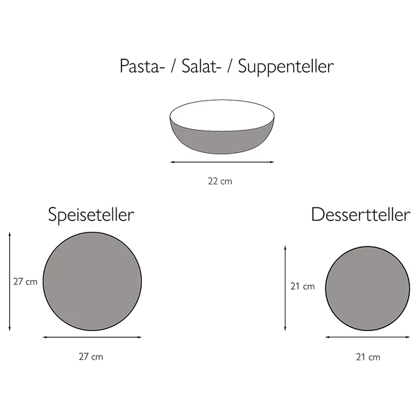 Tafelservice Schiefer - Steinzeug - Schwarz - 12-teilig - Image 7
