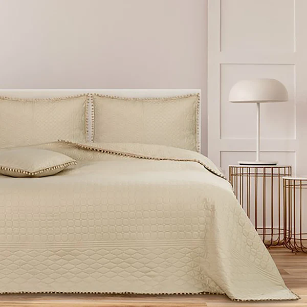 Tagesdecke Ladore - Polyester - Beige - 200 x 220 cm - Image 2