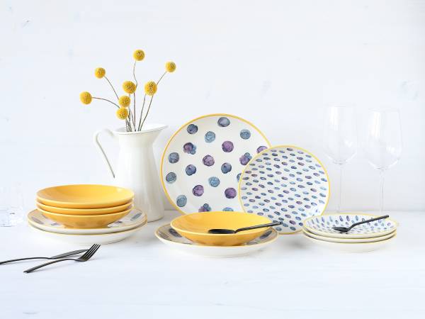 Tellerset Maisie 12-teilig - Steinzeug - Image 2