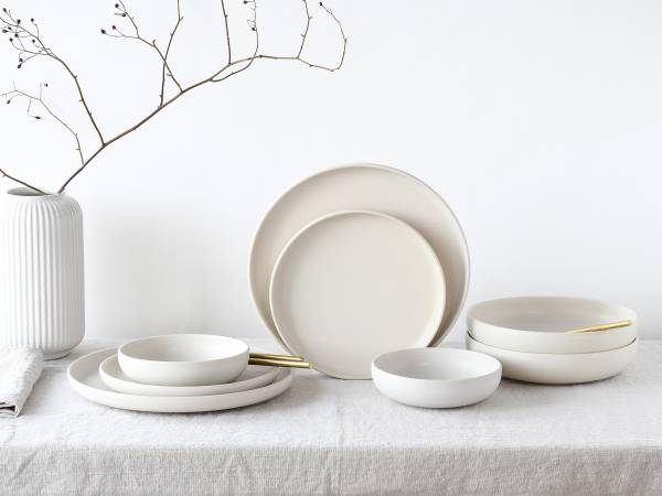 Tellerset Uno 8-teilig - Steinzeug - Image 2