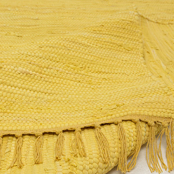 Teppich Happy Cotton - Baumwolle - Gelb - 70 x 140 cm - Image 3