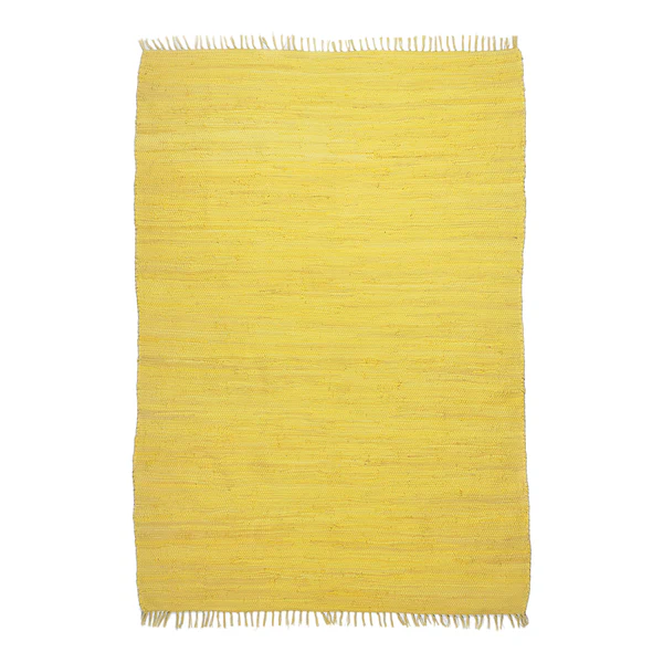 Teppich Happy Cotton - Baumwolle - Gelb - 90 x 160 cm