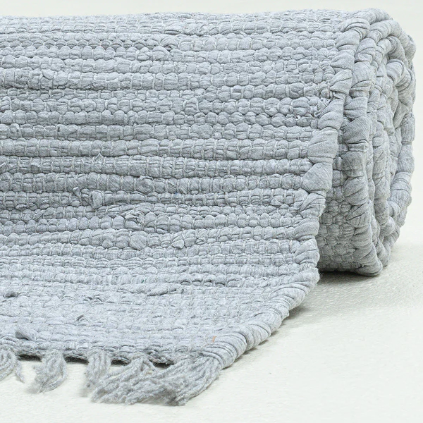 Teppich Happy Cotton - Baumwolle - Grau - 60 x 120 cm - Image 4