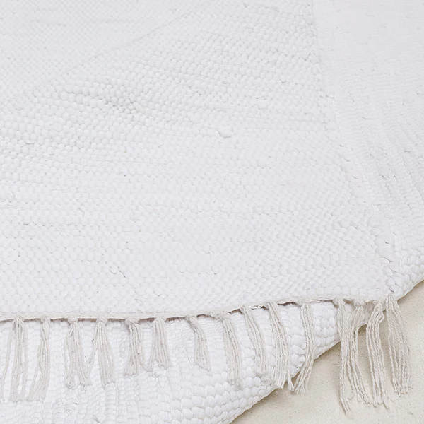 Teppich Happy Cotton - Baumwolle - Weiß - 90 x 160 cm - Image 3