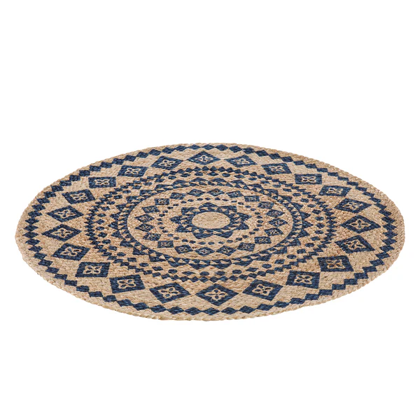 Teppich Mamda II - Jute - Beige / Schwarz - Durchmesser: 80 cm - Image 2