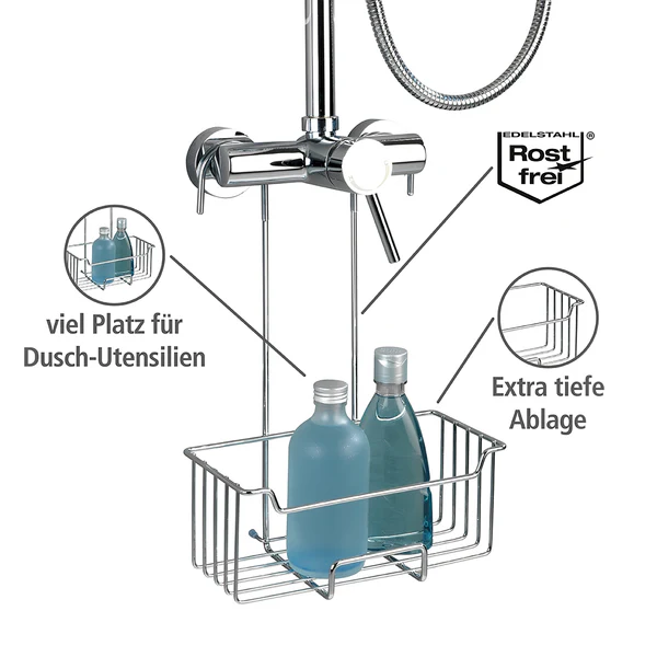 Thermostat-Dusch-Caddy Milo - Edelstahl - Silber / Transparent - Image 11