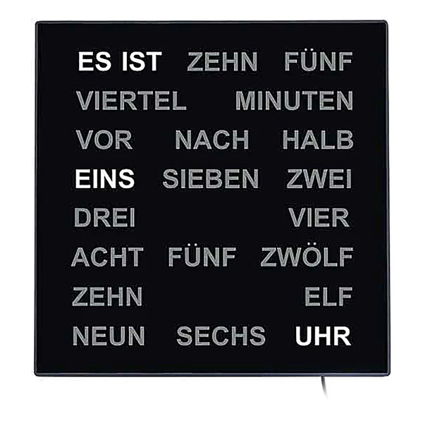 Tisch & Wanduhr Limpa Typ A - Schwarz - Polypropylen - 28 x 28 x 4 cm