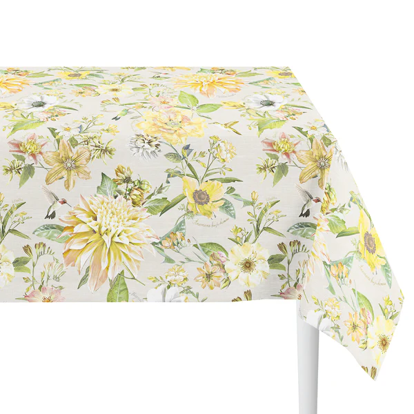 Tischdecke 7305 - Baumwollstoff - Gelb - 150 x 250 cm