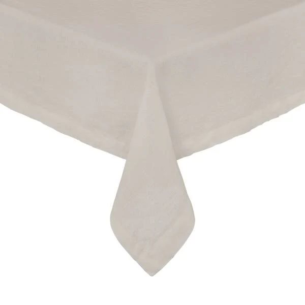 Tischdecke RIGA - Leinen - Natur - Creme - 160 x 250 cm