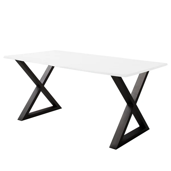 Tischgestell KAPRA - Eisen - Schwarz - X-Form - Image 2