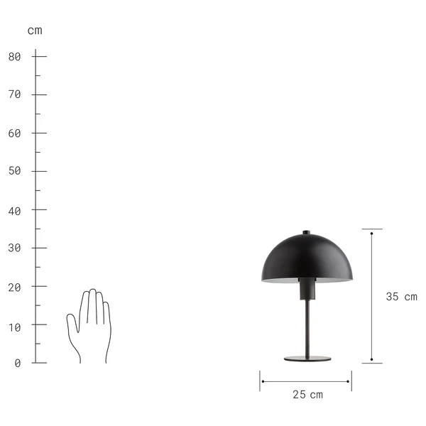 Tischlampe TOPEE - Eisen - 1-flammig - Schwarz - Image 7