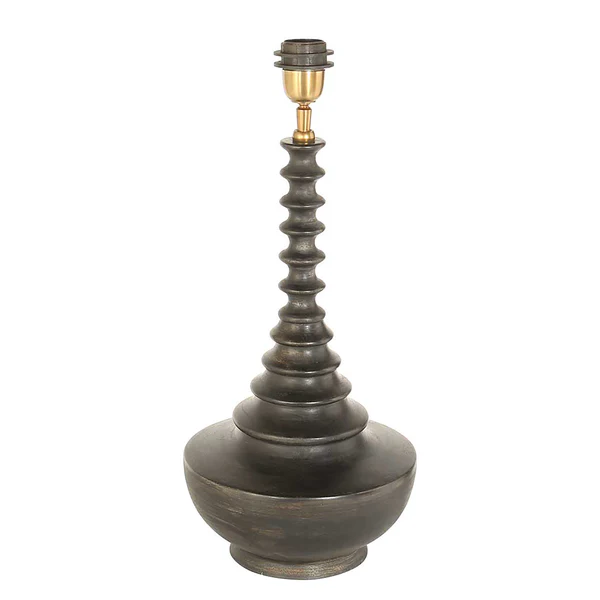 Tischleuchte Bois Typ A - Aluminium / Eiche Teilmassiv - Braun - 1-flammig - Image 2