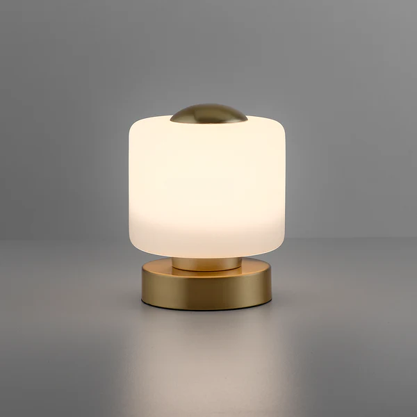 Tischleuchte Bota - Milchglas / Eisen - 1-flammig - Messing - Image 3