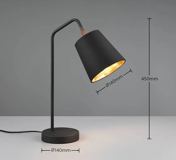 Tischleuchte Buddy - Eisen - Schwarz - 1-flammig - Image 8