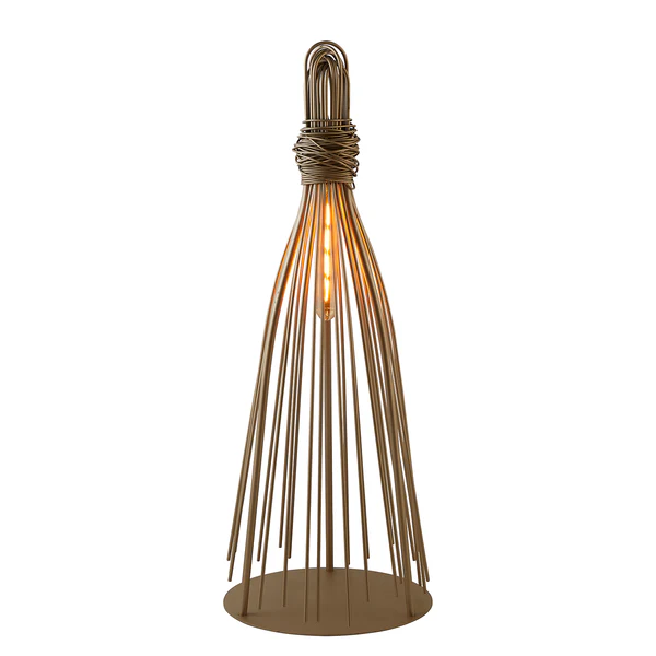 Tischleuchte Caraffe - Stahl - 1-flammig - Beige