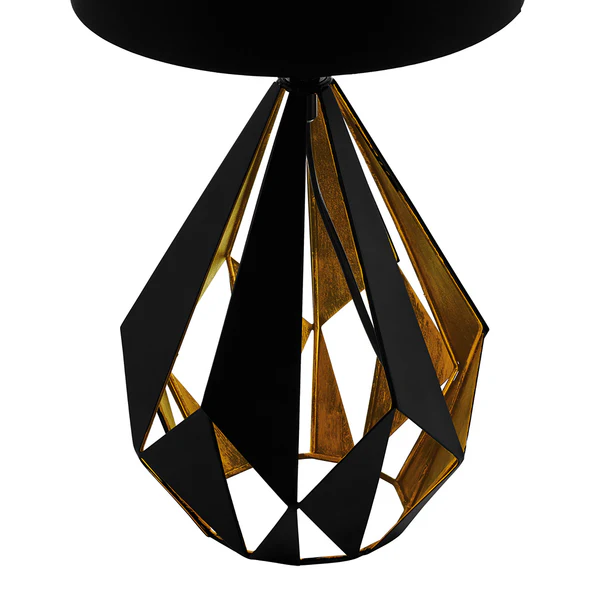 Tischleuchte Carlton II - Schwarz - Höhe: 51 cm - Image 3