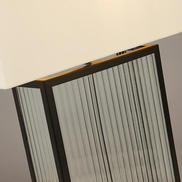 Tischleuchte Clarendon - Klarglas / Stahl - Schwarz - 1-flammig - Image 10