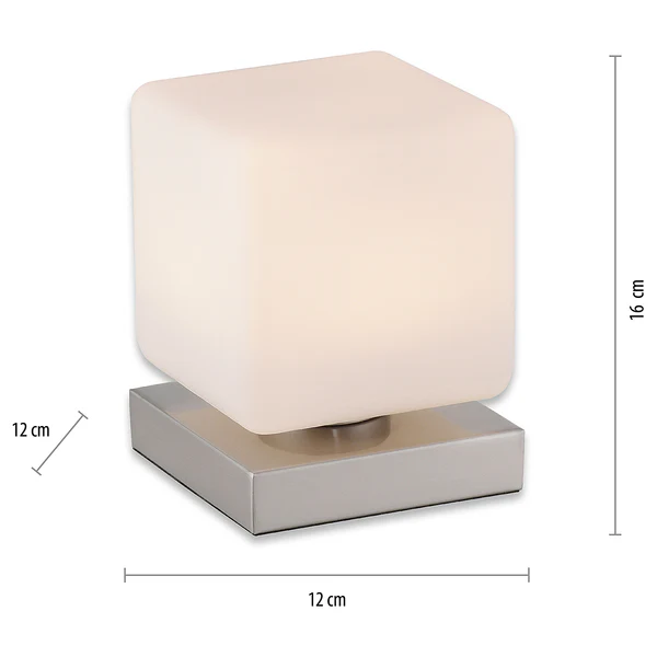 Tischleuchte Dadoa - Milchglas / Eisen - 1-flammig - Silber - Image 10