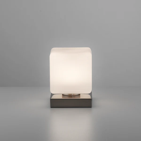 Tischleuchte Dadoa - Milchglas / Eisen - 1-flammig - Silber - Image 5