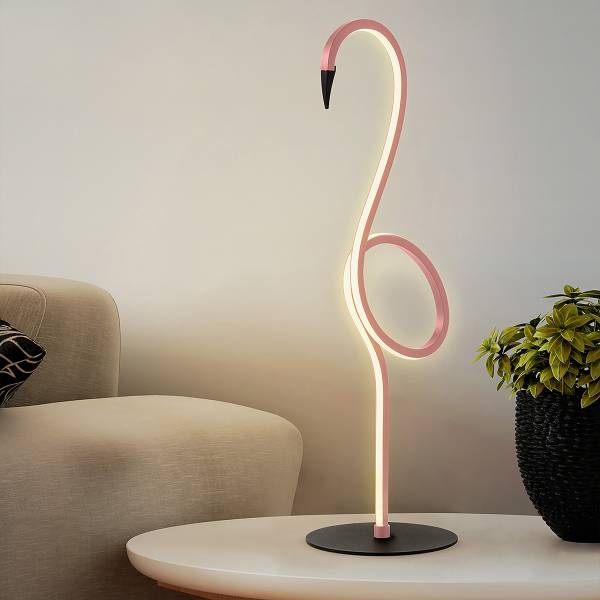 Tischleuchte Flamingo - Stahl / Kunststoff - 1-flammig - Pink - Image 2