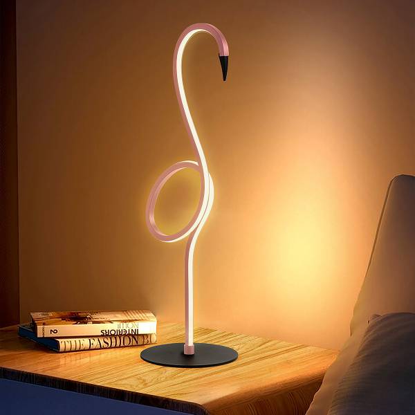 Tischleuchte Flamingo - Stahl / Kunststoff - 1-flammig - Pink - Image 3
