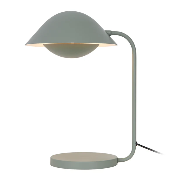 Tischleuchte Freya - Aluminium - 1-flammig - Olivgrün
