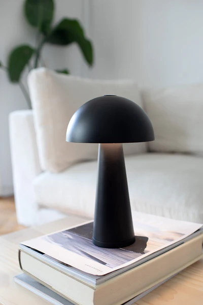 Tischleuchte Fungi - Gusseisen - 1-flammig - Schwarz - Image 2