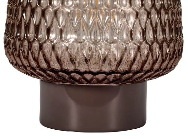 Tischleuchte Glamour Typ B - Aluminium / Farbglas - 1-flammig - Braun - Image 7
