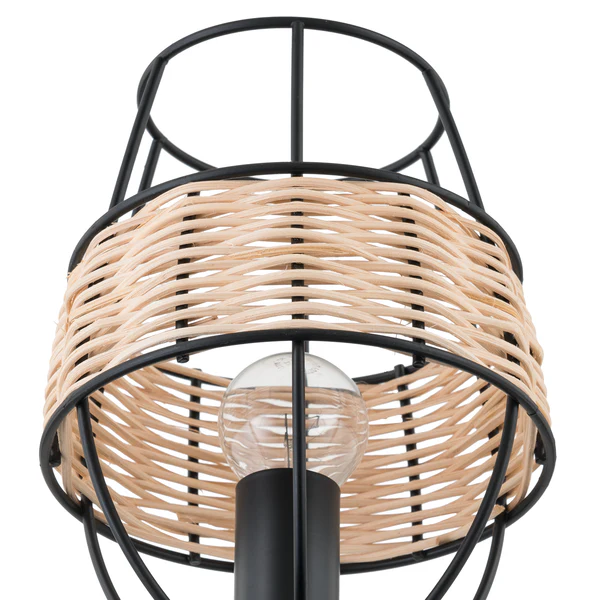 Tischleuchte Jerup - Eisen / Rattan - 1-flammig - Image 5