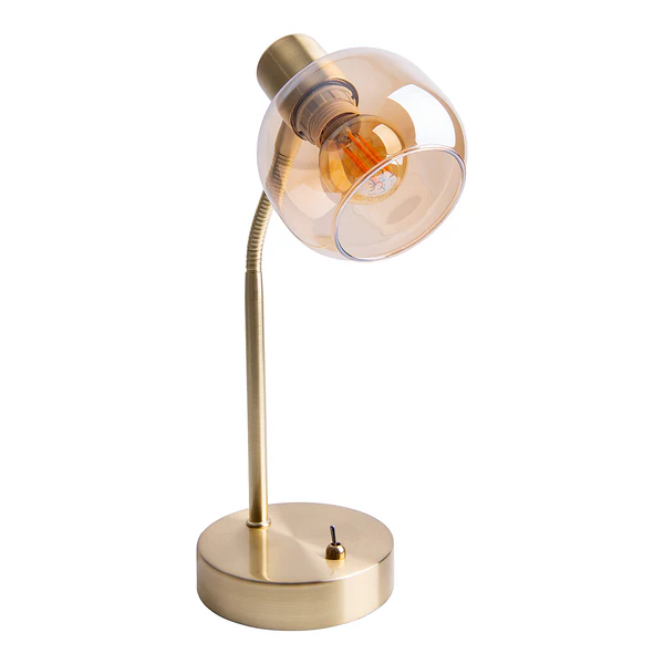 Tischleuchte Libby - Klarglas / Eisen - Gold - Image 6
